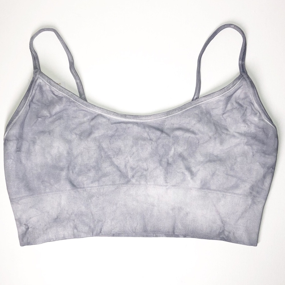 Spiritual Gangster Gray Marble Scoop Neck Brami - Picture 6 of 9